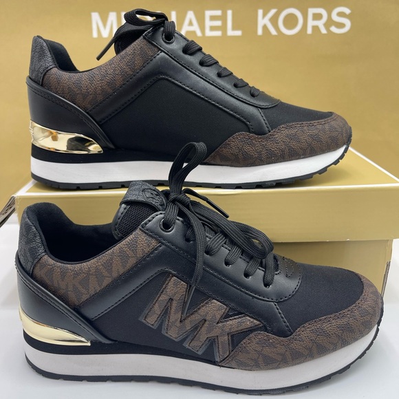 Michael Kors Shoes - Michael Kors MADDY TRAINER MK SIG SM/MK PATCH
49F1MAFS1B Athletic Sneakers
Brown